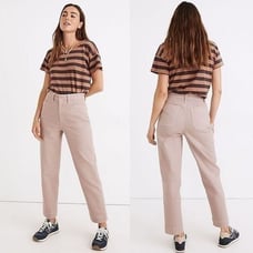 Madewell Emmett Tapered Pant 28 Vintage Petal Pink