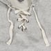 American Eagle Aerie Gray Hooded Lace Up Vneck Cropped Sweatshirt Medium