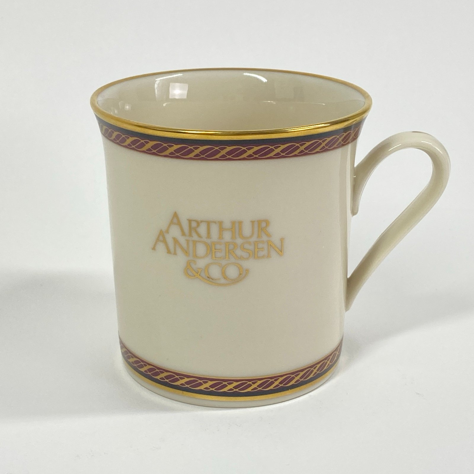 Vntg Lenox Monroe RARE Coffee Mug Presidential Pattern Two 24k Gold Bands 090