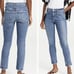Agolde jeans Toni mid rise straight size 32 light wash organic cotton lyocell