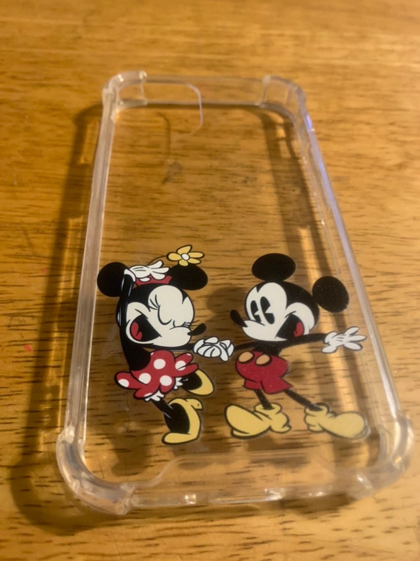 Silicone Mickey & Minnie Back Case for Use with Iphone 12 (NEW)