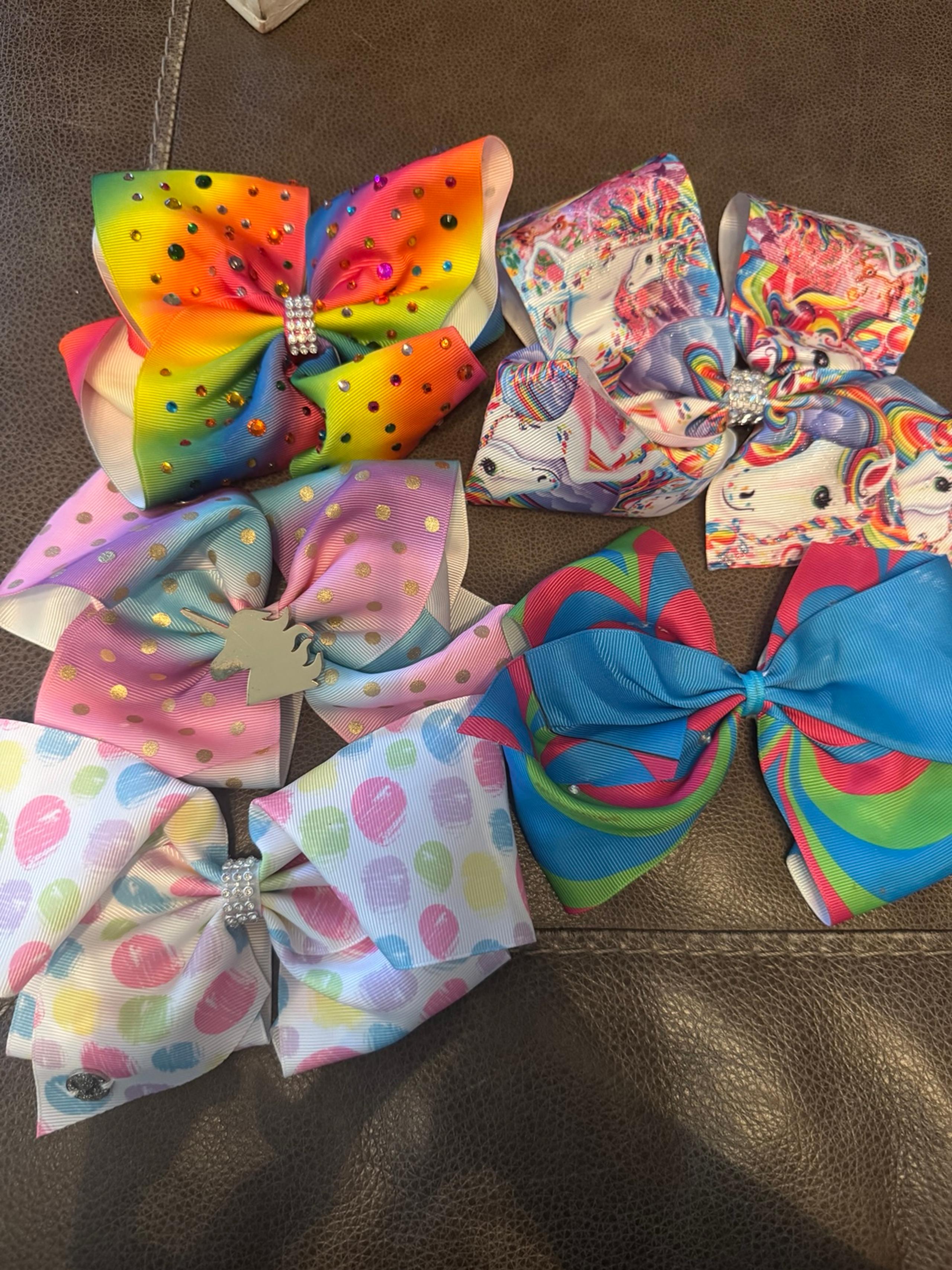 5 jojo siwa and inspired bows 6/7 inch
