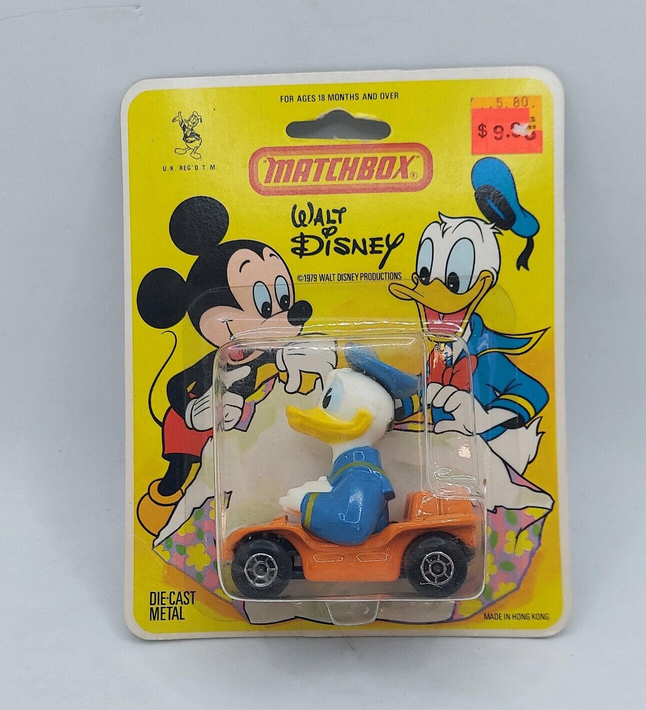 1979 Matchbox Walt Disney WD2 Donald Duck BeachBuggy Die-Cast