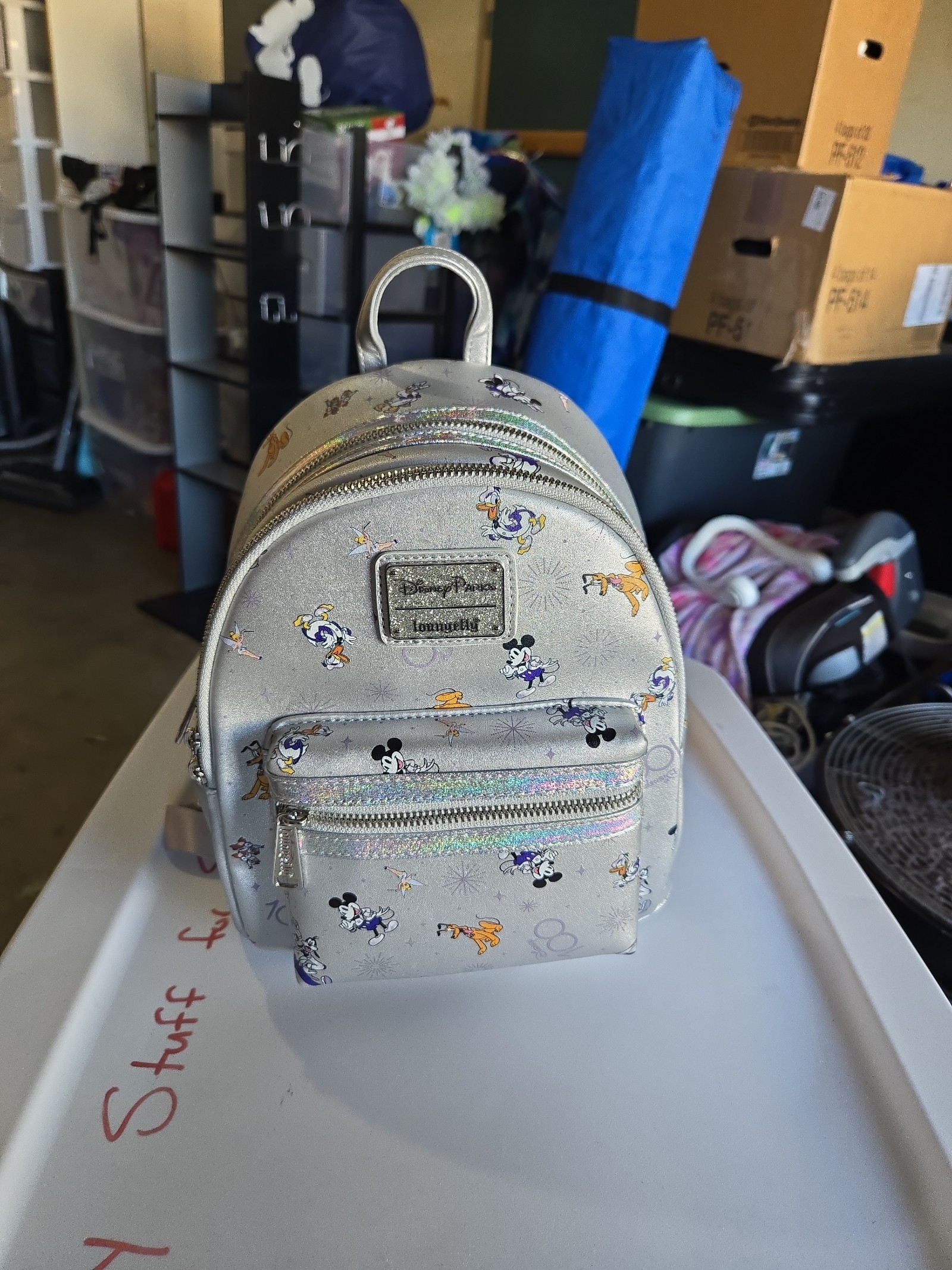 Disney 100 silver celebration Loungefly backpack