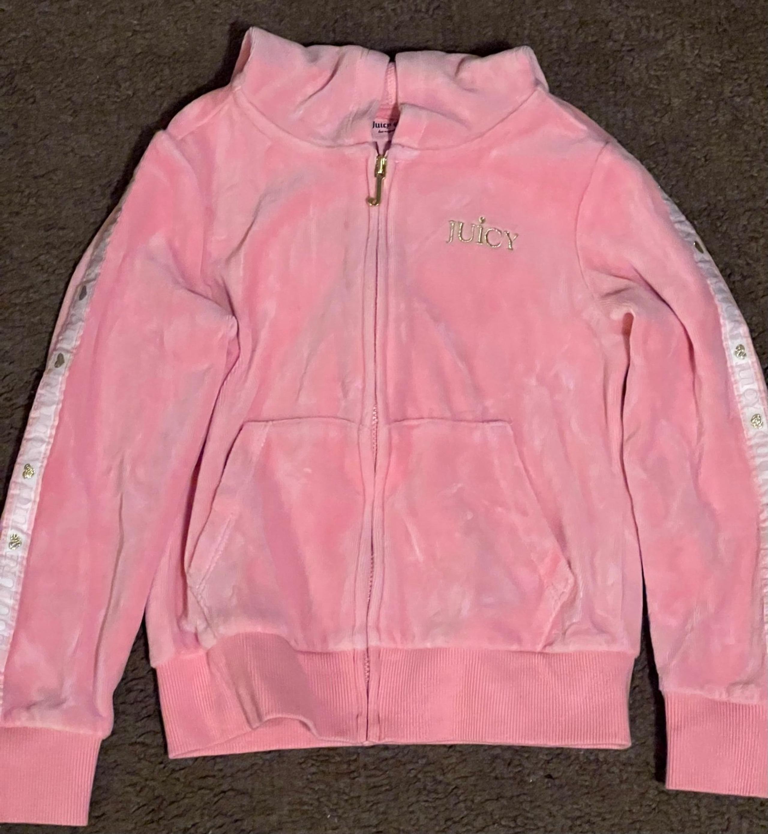 Kids Y2K Juicy Couture Light Pink Velour Jacket