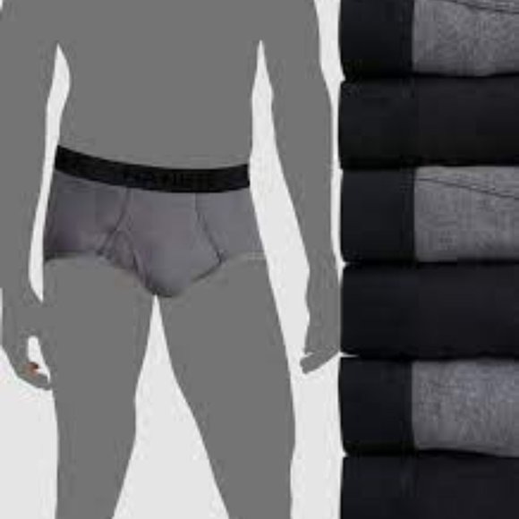 Hanes Men's Classics Tagless Briefs, 7-Pack Black/Grey New Size Large