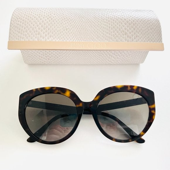 JIMMY CHOO SUNGLASSES TORTOISE SHELL CAT EYE 0110