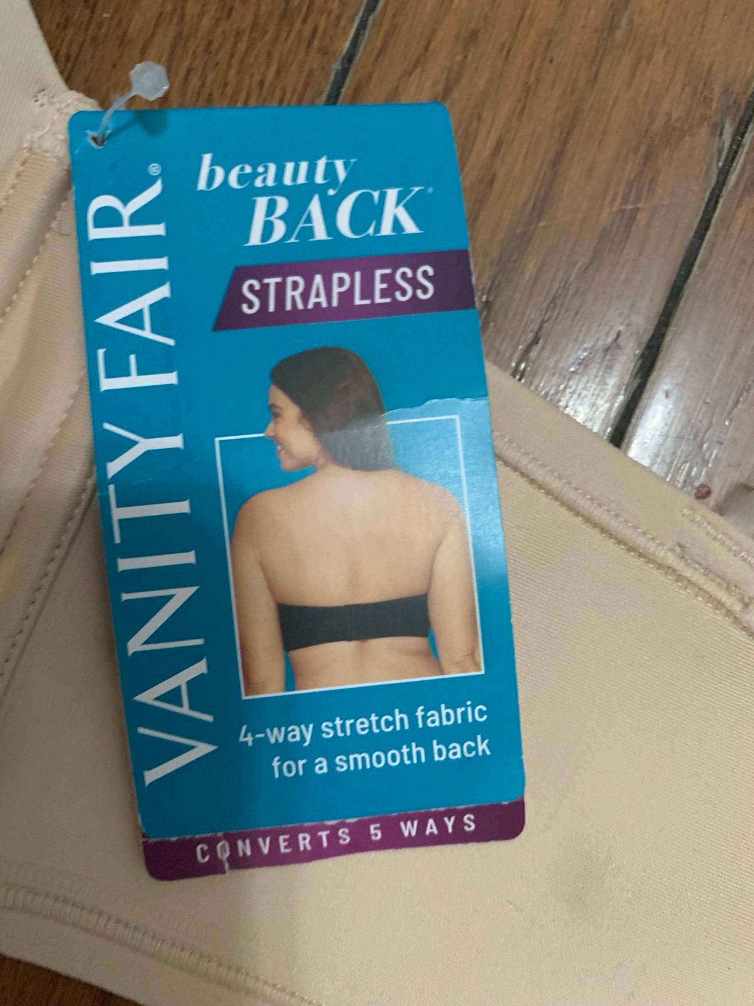 Vanity Fair 38DD Strapless Bra NWT