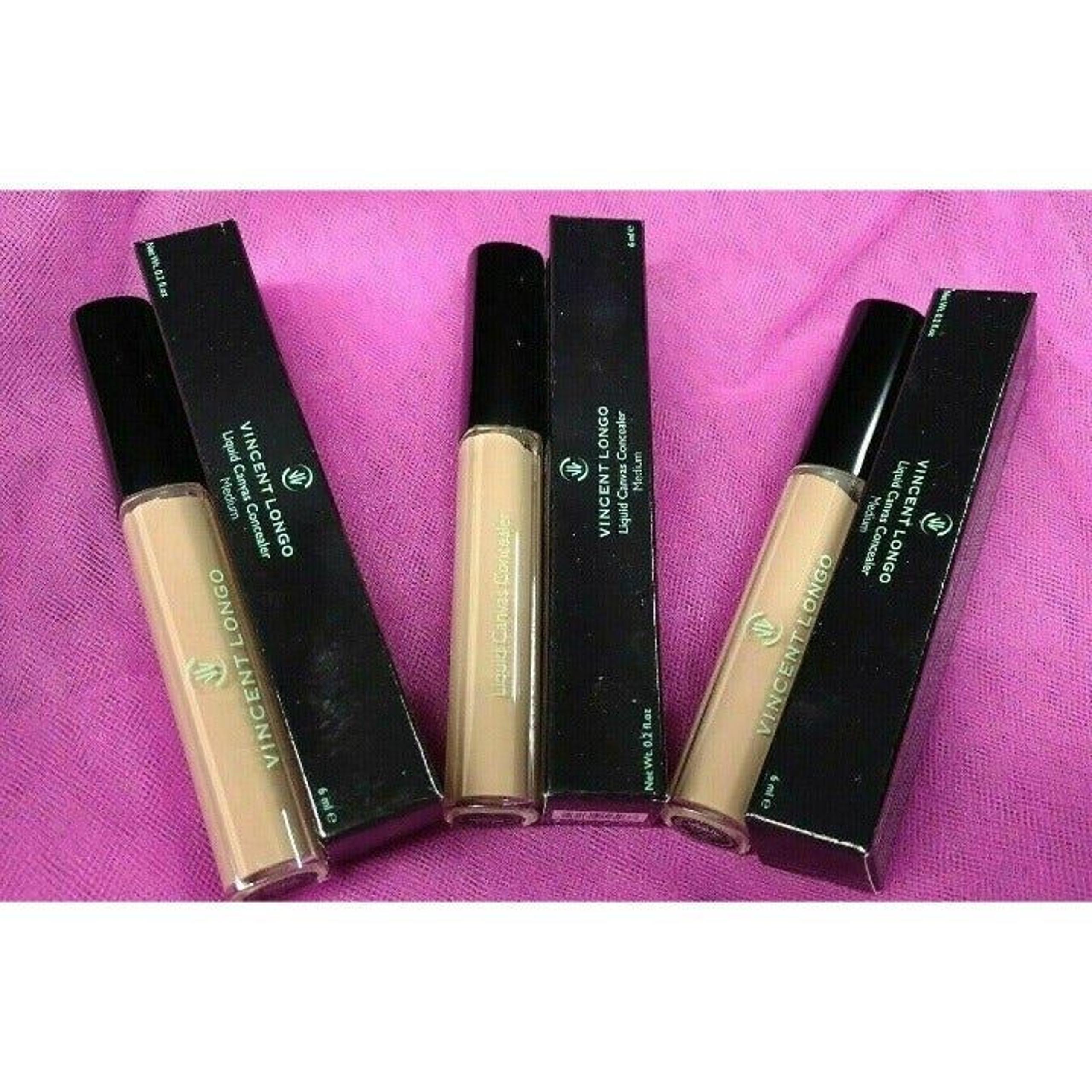 3 Vincent Longo LIQUID CANVAS CONCEALER Bye Under Eye Contour Shape Tape MEDIUM!