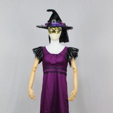 Plus size Halloween Witch Costume for Adult Woman/Teacher/Secretary, Witch Hat