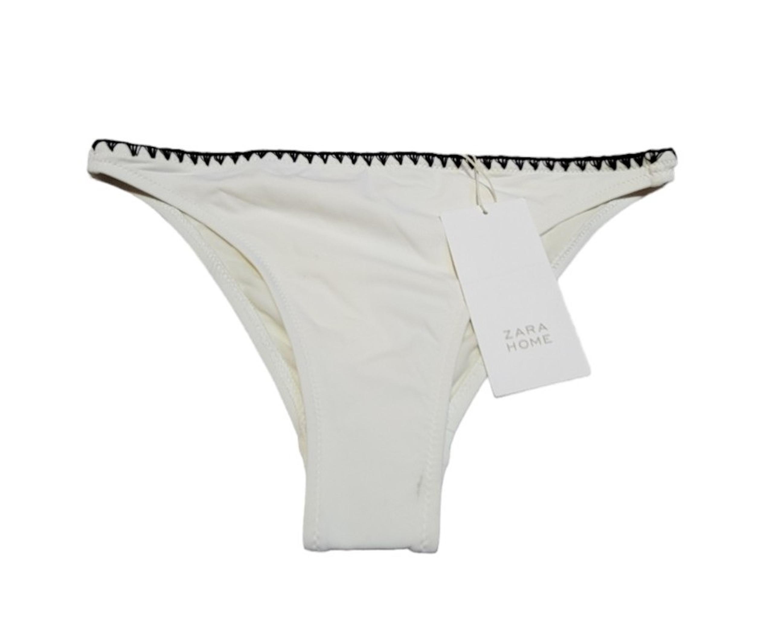 NWT! ZARA Women's Punto Cavallo Stitching Bikini Bottoms