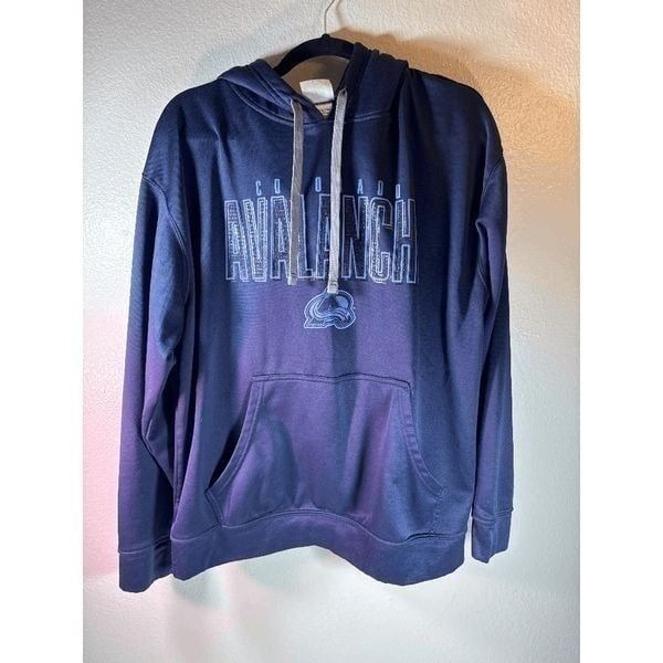 NHL Colorado Avalanche Hoodie w/ Kangaroo Pocket. Blue. Size Large.