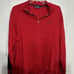Vintage Polo Golf Ralph Lauren Men's Red 1/4 Zip Pullover Long Sleeve Size XXL
