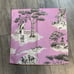 The Inside + Salamandre’ Purple Toile’ Basketball Pillow Cover
