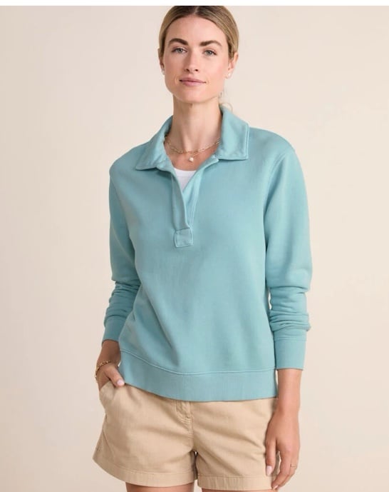 Vineyard Vines Women's Classic Cam Sweatshirt - Seacliff Blue size M