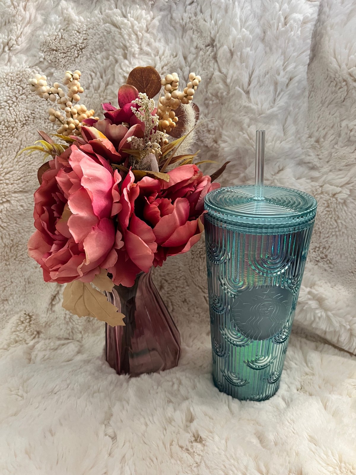 Starbucks summer 2022 aquamarine colored venti tumbler
