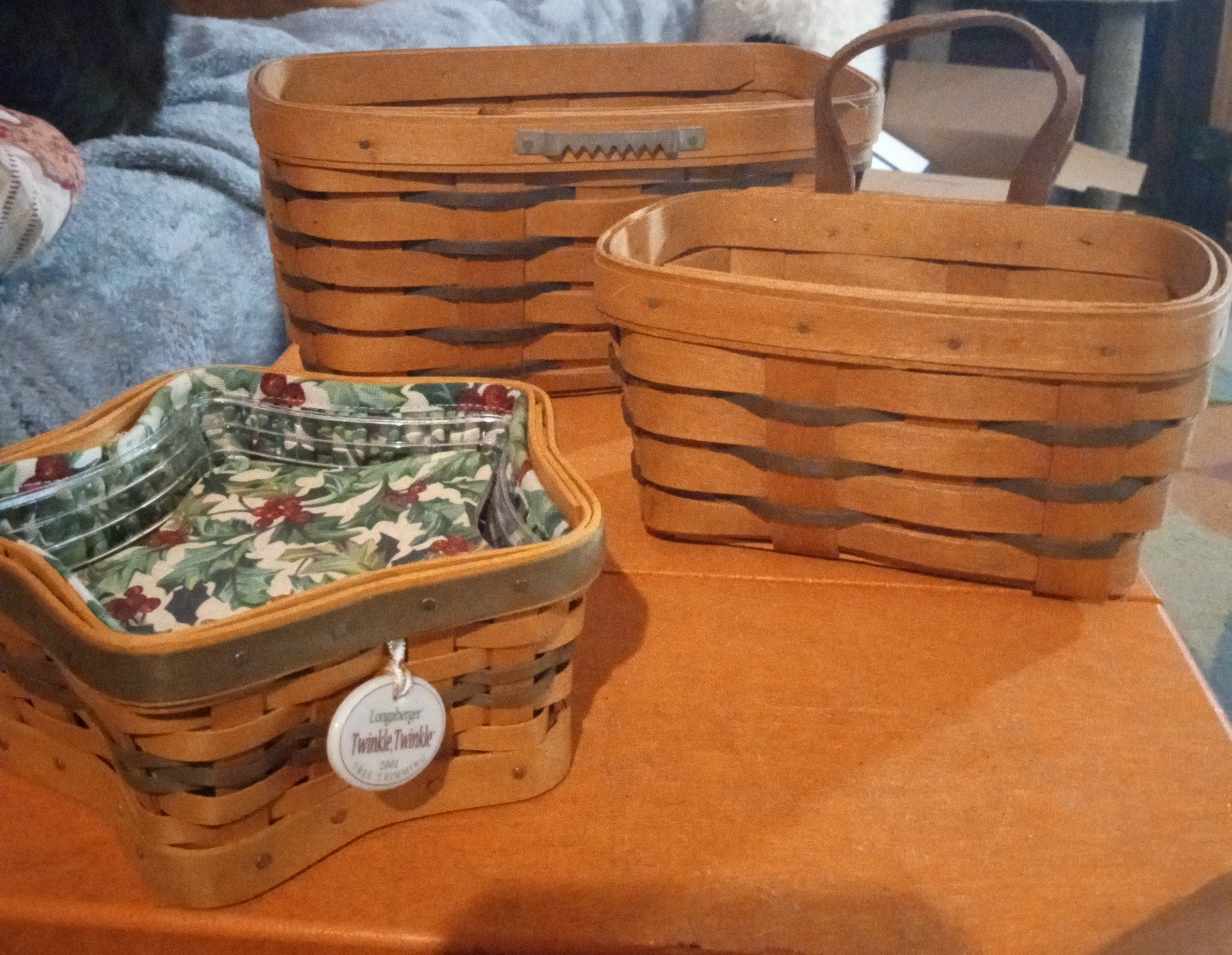 Vintage set of 3 Longenberger Baskets