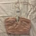 NWT ZARA CROSS HALTER TOP
