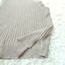 Spick & Span Knit Vest, Sleeveless, Ribbed, Side Slit, Beige