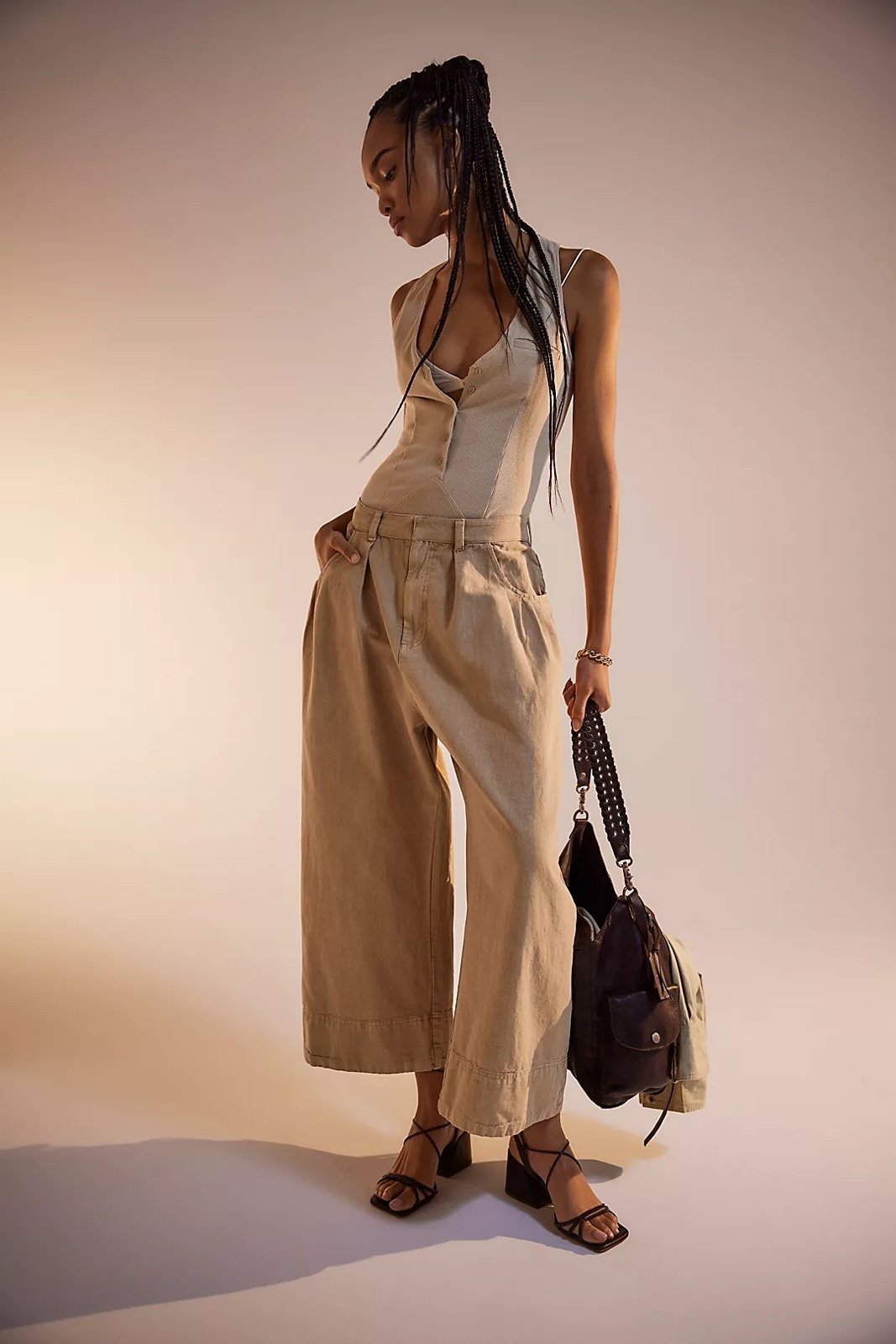 (4) FREE PEOPLE Sweet Talk Chino-Croissant