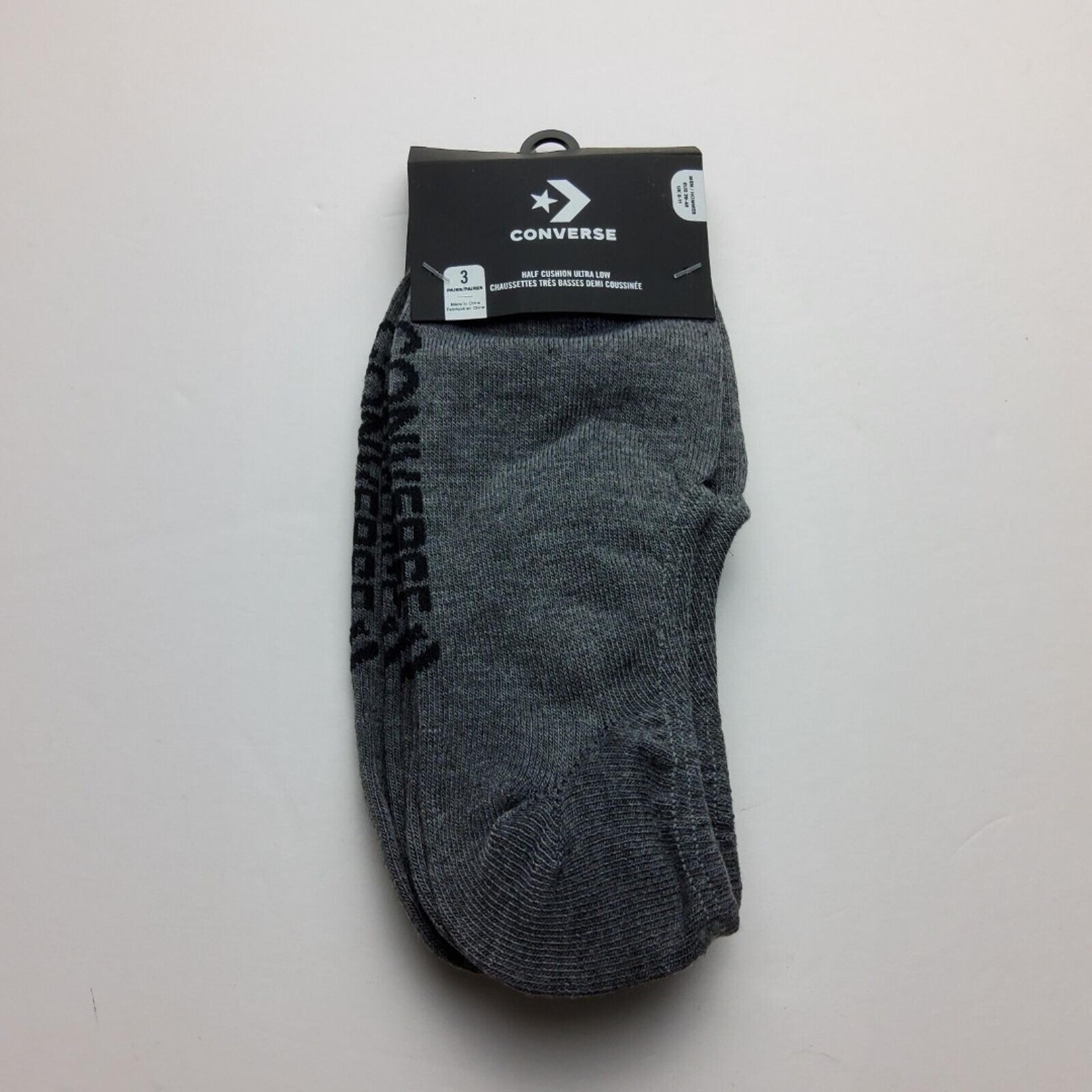 Converse Women's Flat Knit Ultra Low Socks 3 Pairs Size 4-10