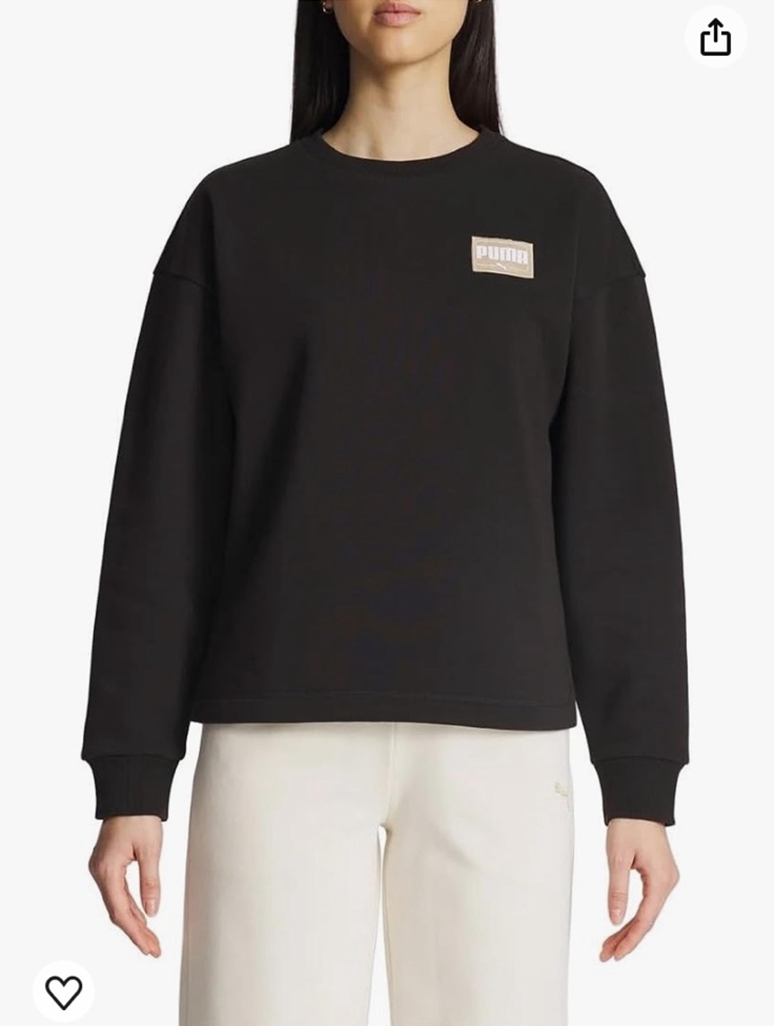 BNWT PUMA Women's Fleece Crewneck Sweatshirt Badg
