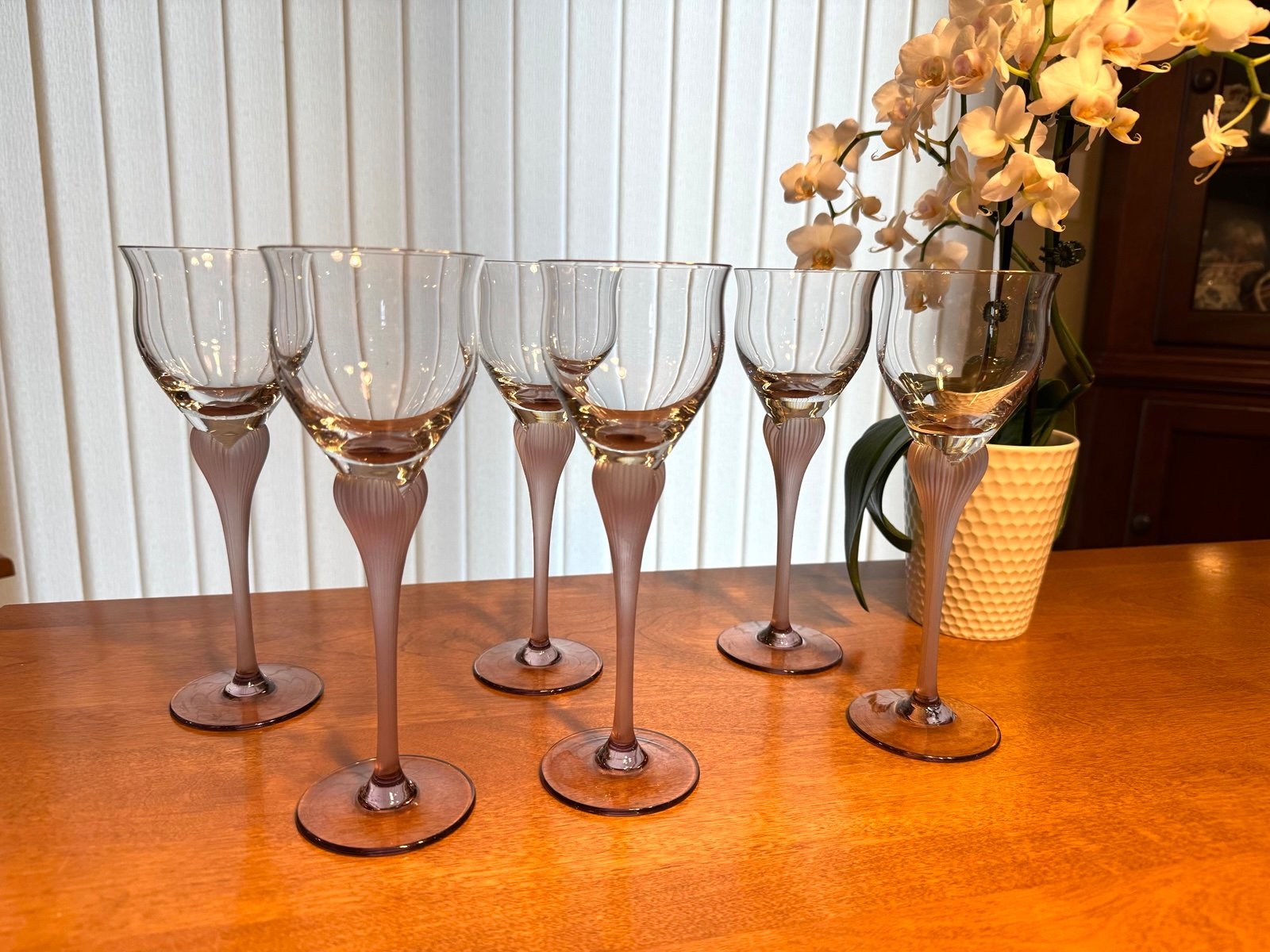 Mikasa Amethyst Sea Mist Wine Glasses - 6