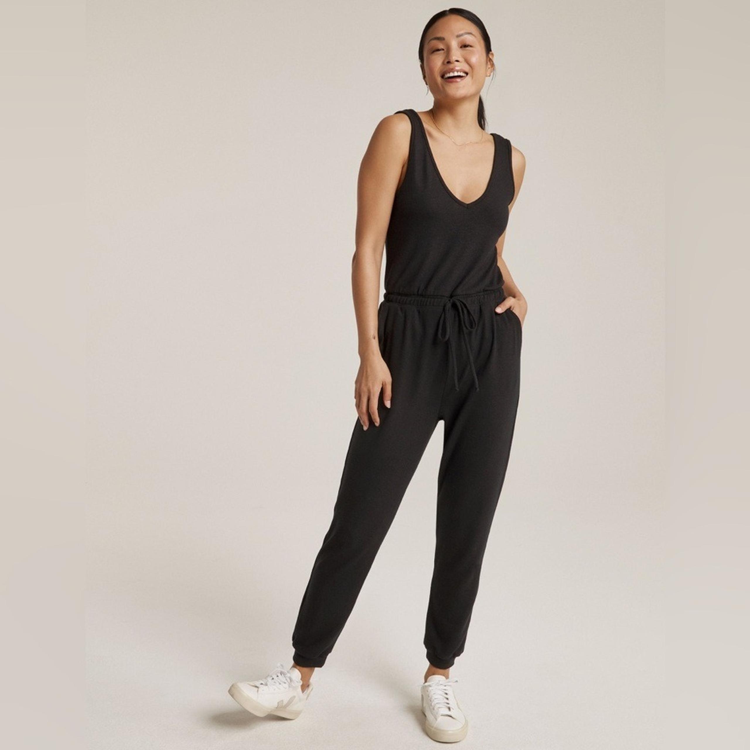 Beyond Yoga Day Off Jumpsuit Small Black