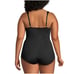 Land's End D-Cup SlenderSuit Tummy Control Chlorine Resistant Skirted One Piece