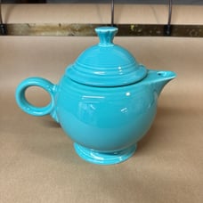 Fiestaware Turquoise Ring Handle Teapot