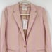 NEW Forte Forte Womens Size 0 Fluid Jacquard Jacket Blazer Pink Metallic Cipria