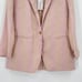 NEW Forte Forte Womens Size 0 Fluid Jacquard Jacket Blazer Pink Metallic Cipria
