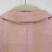 NEW Forte Forte Womens Size 0 Fluid Jacquard Jacket Blazer Pink Metallic Cipria