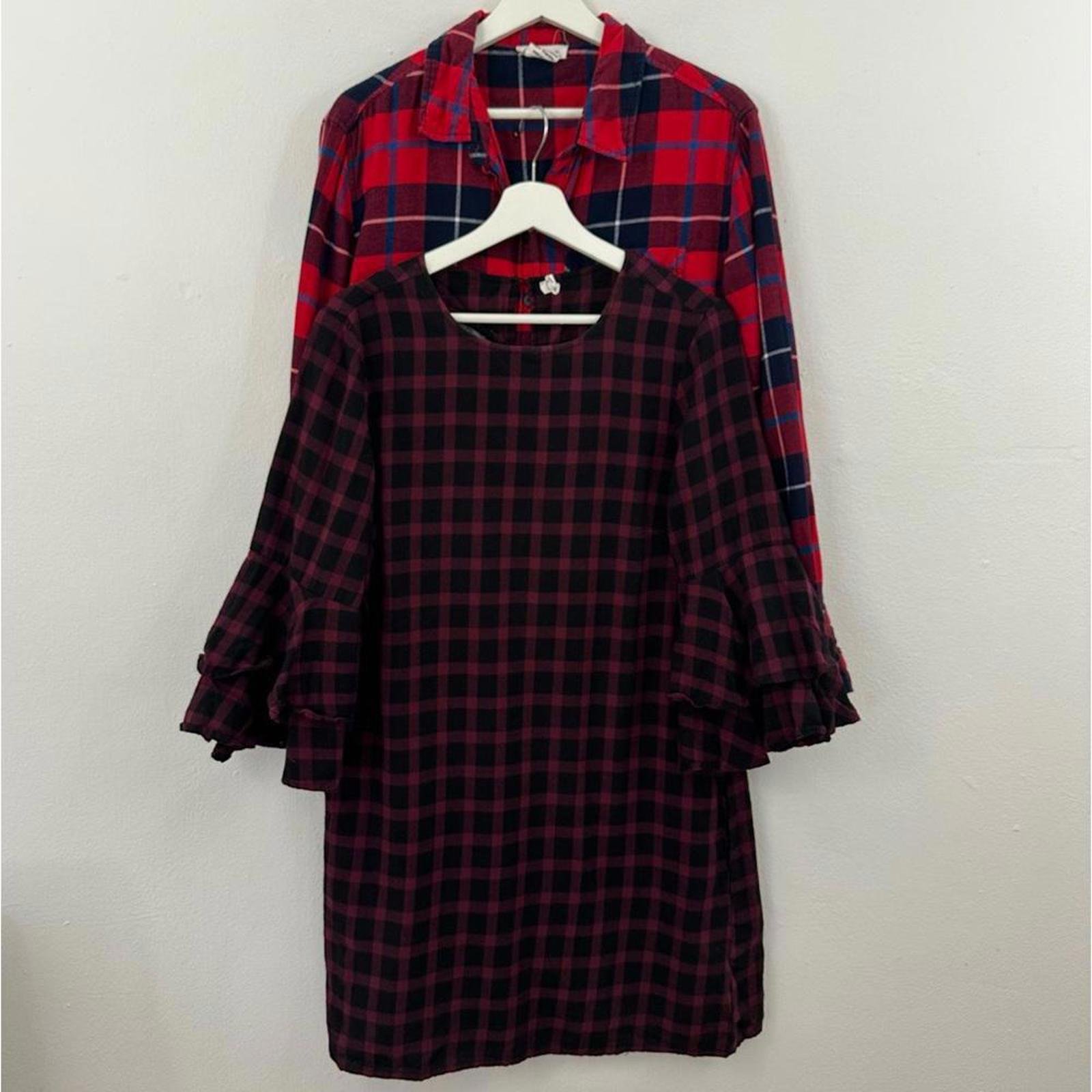 BeachLunchLounge Womens Multi Lot Dress Button Down Shirt Size M