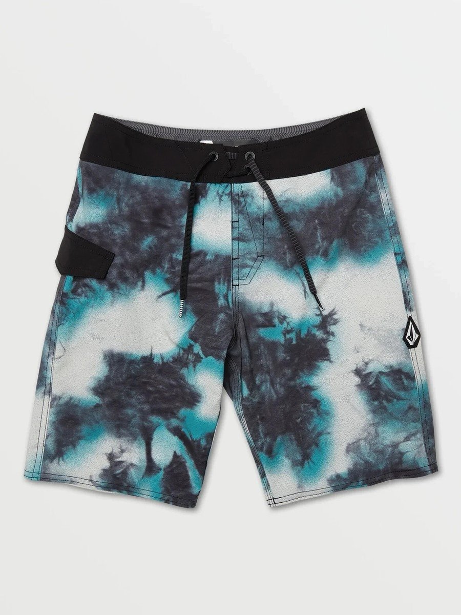 Volcom Mod Tech Boardshorts 4 Way Stretch Size 28”W iconic dye