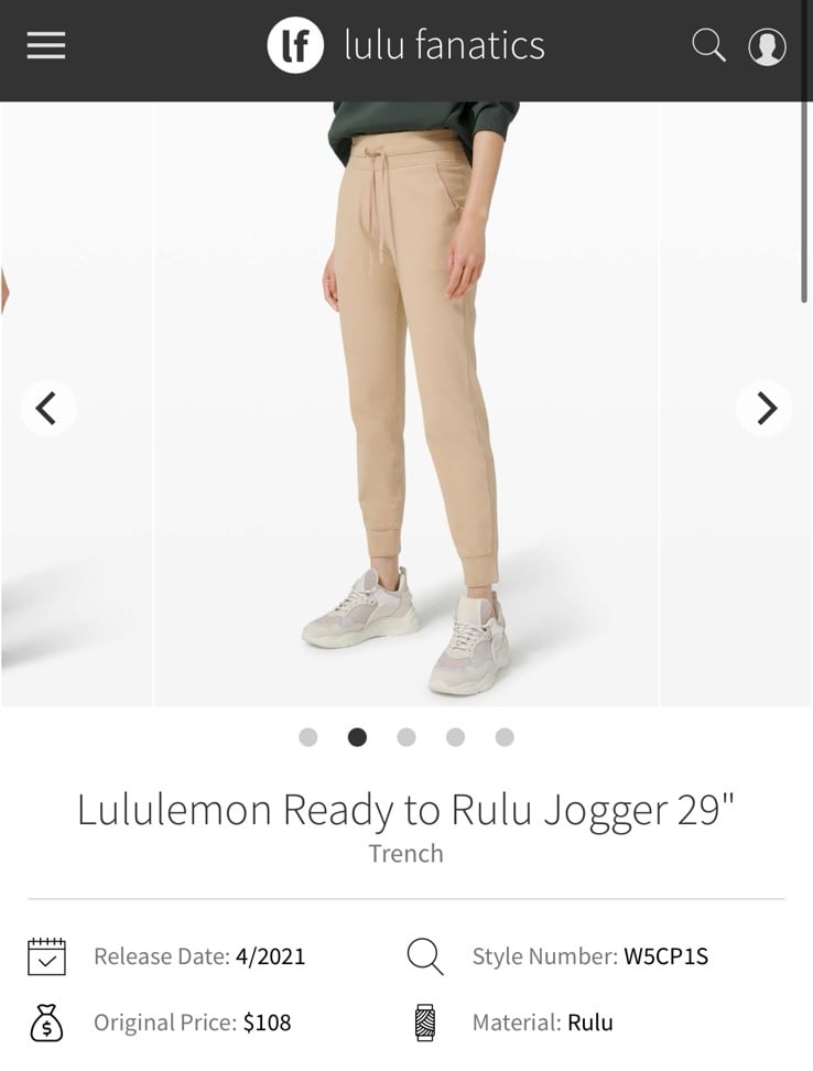 Lululemon Ready to Rulu 29” Jogger