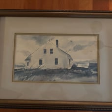 Andrew Wyeth Signed Print, Bradford House