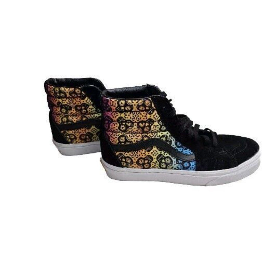 VANS HI Off the Wall High Top Shoes. Unisex Men's 6 Women's 7.5 rainbow