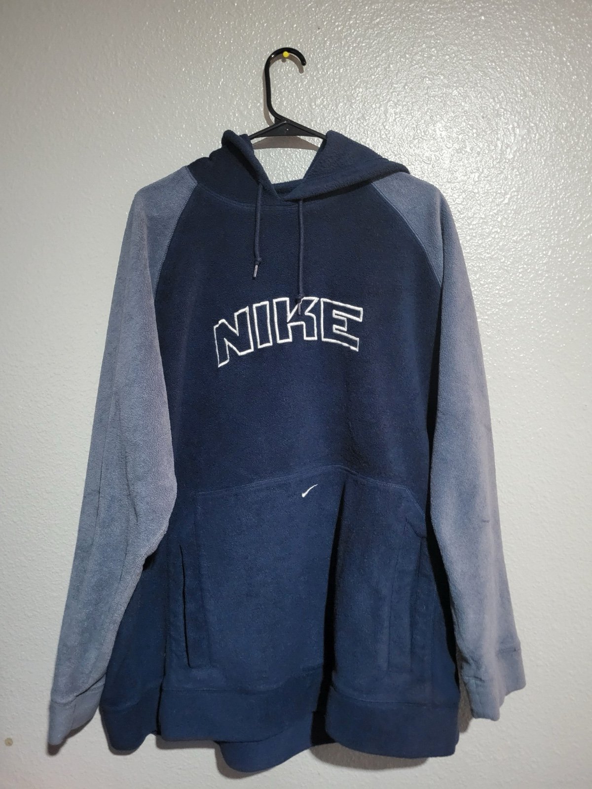 Vintage Nike Spellout Center Swoosh Fleece Hoodie