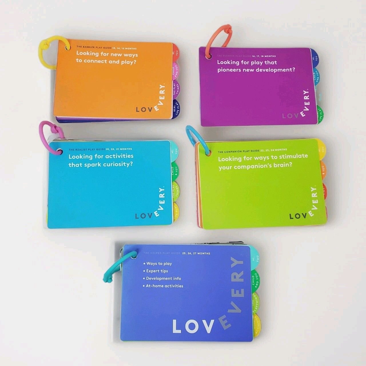 Lot 5 Lovevery Play Guides from 13 To 27 Months LOVE EVERY BABY TODDLER