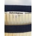 Reformation Ines Ribbed White and Navy Striped Sweater Dress, Small