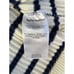 Reformation Ines Ribbed White and Navy Striped Sweater Dress, Small
