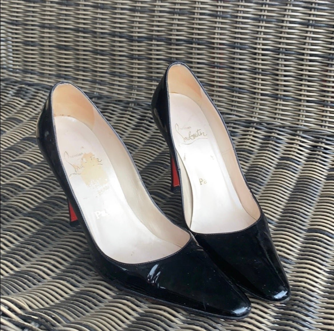 Authentic Christian Louboutins “So Kate” 4 inch heels