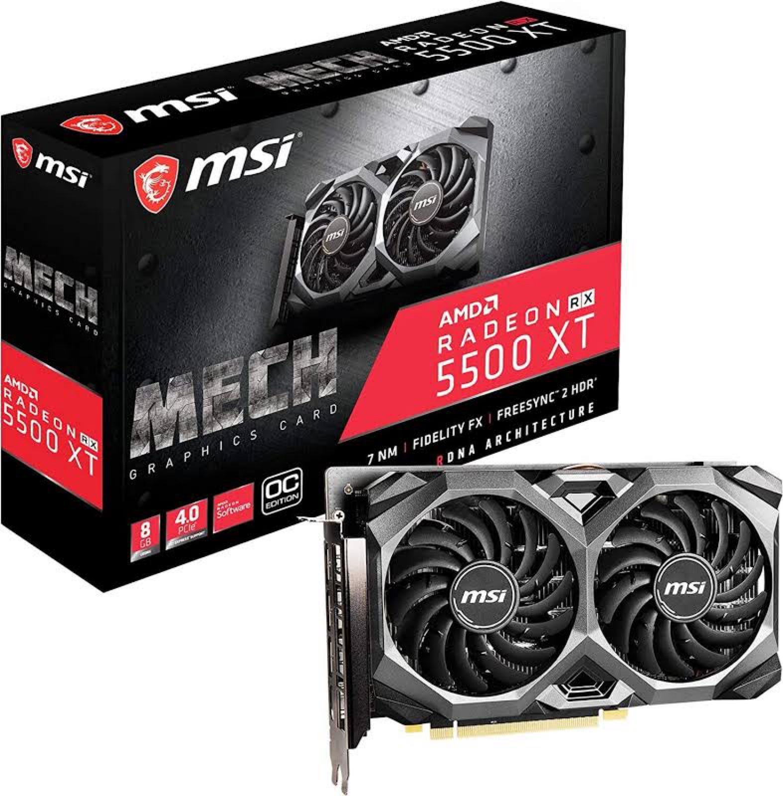 5500xt oc mech 8 gb