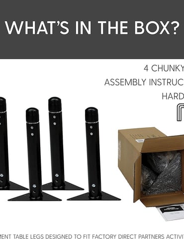 Factory Direct Partners Replacement Chunky Toddler Legs for Activity Tables