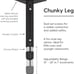 Factory Direct Partners Replacement Chunky Toddler Legs for Activity Tables