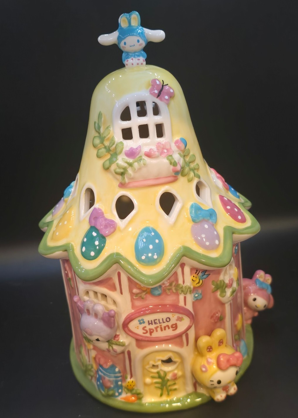 Hello Kitty Blue Sky Spring / Easter tealight holder