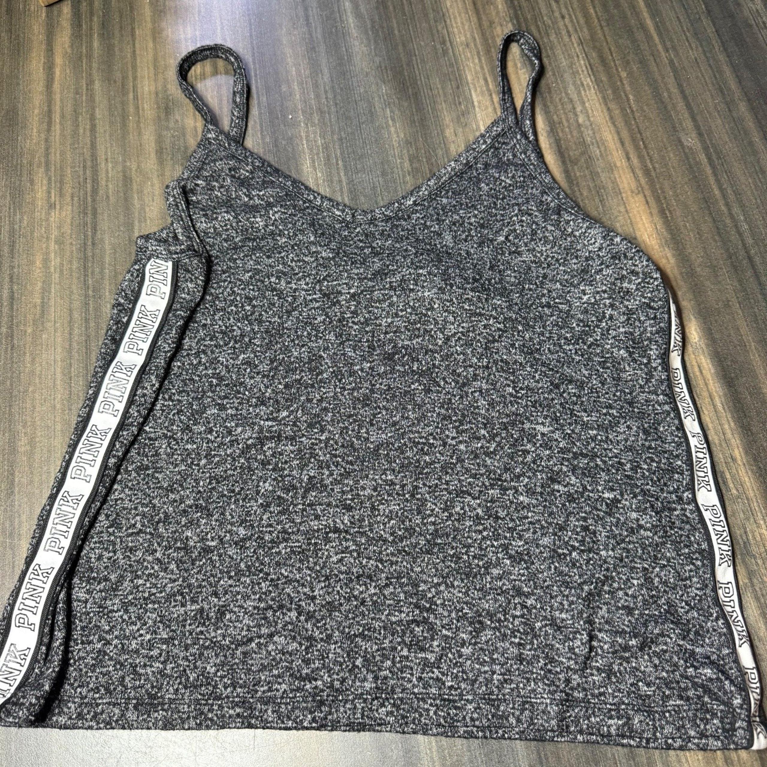 PINK Victoria's Secret Cami Tank Top Sleepwear Lounge Heathered Gray Size M