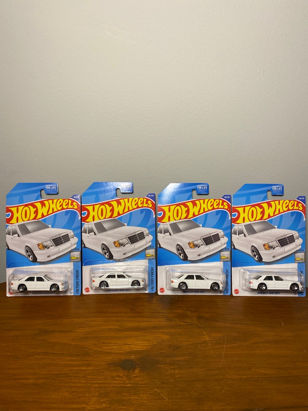 Hot Wheels DG Exclusive Mercedes 500E Lot of 4