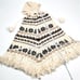 J.Crew Womans Poncho Wool Retro Vintage One Size Off-White Tan Brown Hood